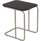 55 Downing Street Thornburg Modern Wood Metal Rectangular Accent Side End Table 20 x 15 1/2 Dark Oak Brushed Nickel Metal Legs for Living Room House