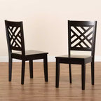 Lot de chaises de salle à manger Caron en bois - Baxton Studio