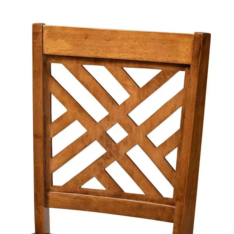 Lot de chaises de salle à manger Caron en bois - Baxton Studio