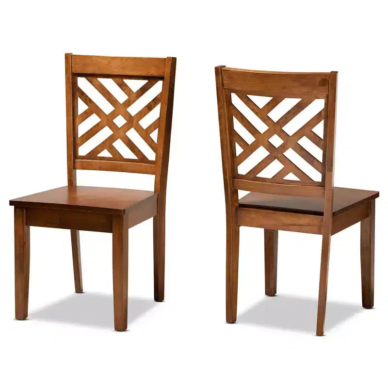 Lot de chaises de salle à manger Caron en bois - Baxton Studio