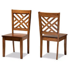 Lot de chaises de salle à manger Caron en bois - Baxton Studio
