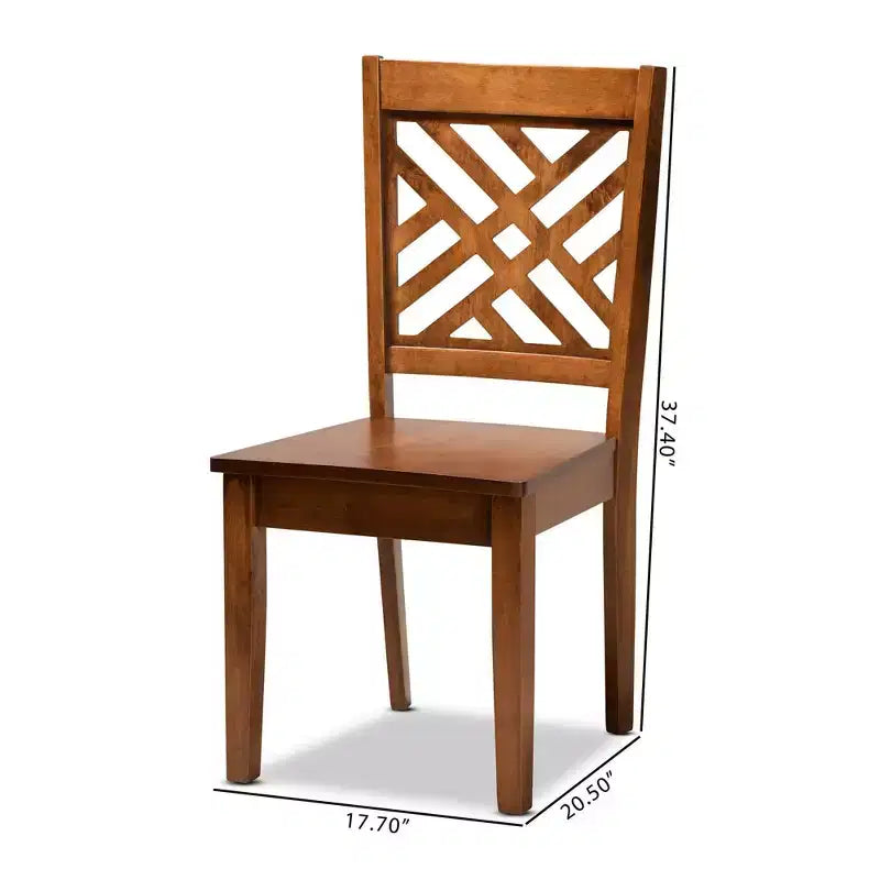 Lot de chaises de salle à manger Caron en bois - Baxton Studio