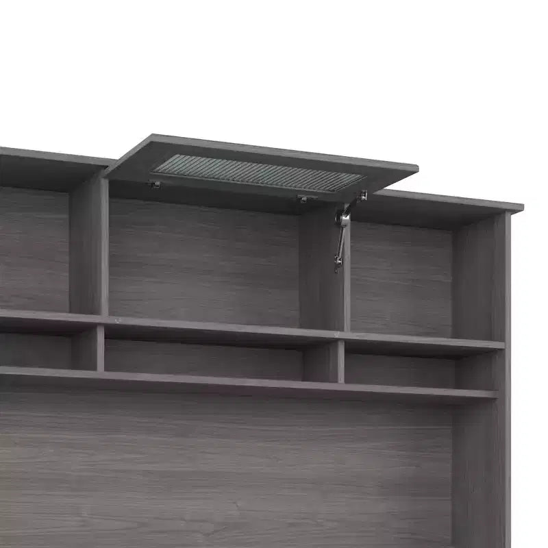 Bureau d'ordinateur d'angle 60W Cabot avec huche - Bush Furniture