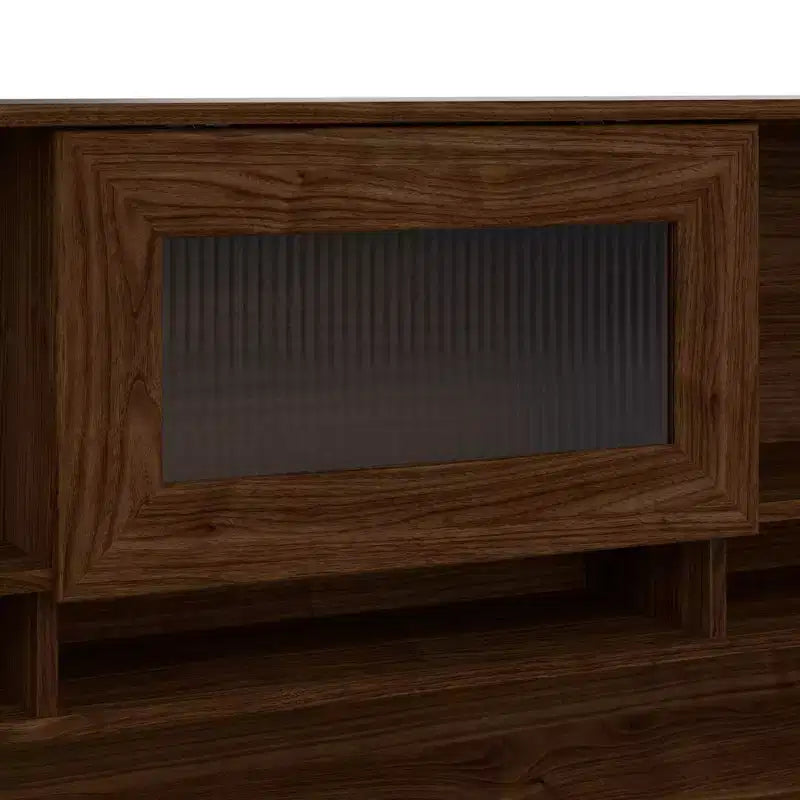 Bureau d'ordinateur d'angle 60W Cabot avec huche - Bush Furniture
