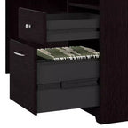 Bureau d'ordinateur d'angle 60W Cabot avec huche - Bush Furniture