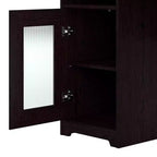 Bureau d'ordinateur d'angle 60W Cabot avec huche - Bush Furniture