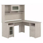 Bureau d'ordinateur d'angle 60W Cabot avec huche - Bush Furniture