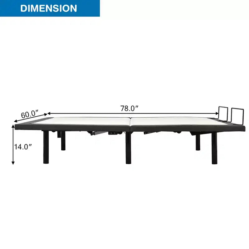 Base de lit réglable électrique Queen Size Costway avec modes de massage