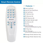 Base de lit réglable électrique Queen Size Costway avec modes de massage