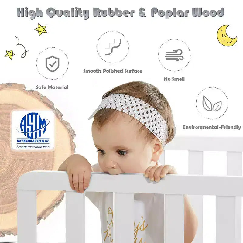 Lit pour enfant Costway en bois avec barrières de sécurité, coloris noir/marron/gris/blanc
