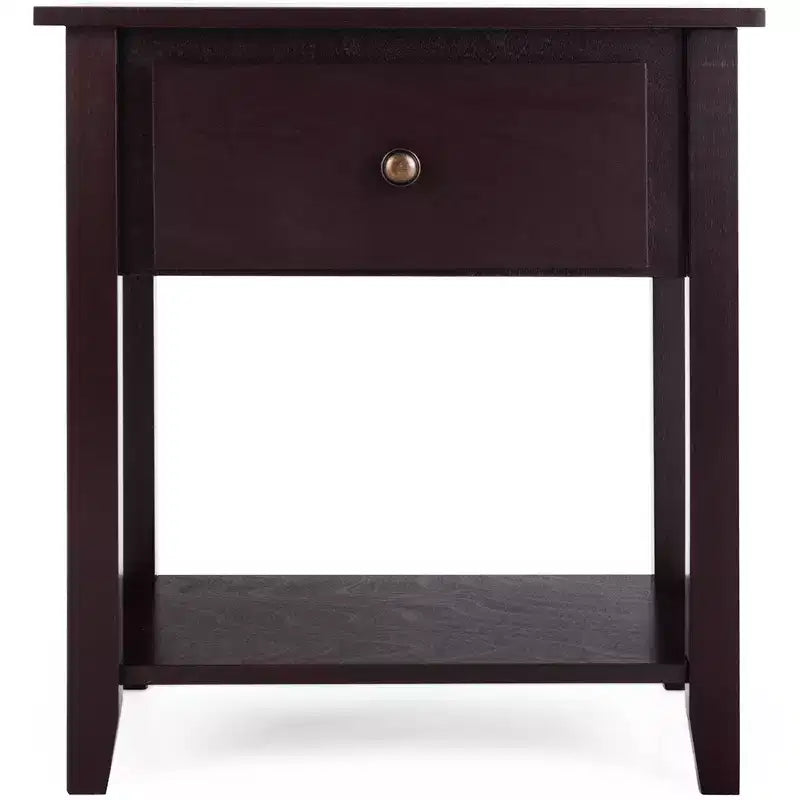 Costway Table de chevet Table d'appoint Canapé Table d'extrémité Table d'appoint Blanc