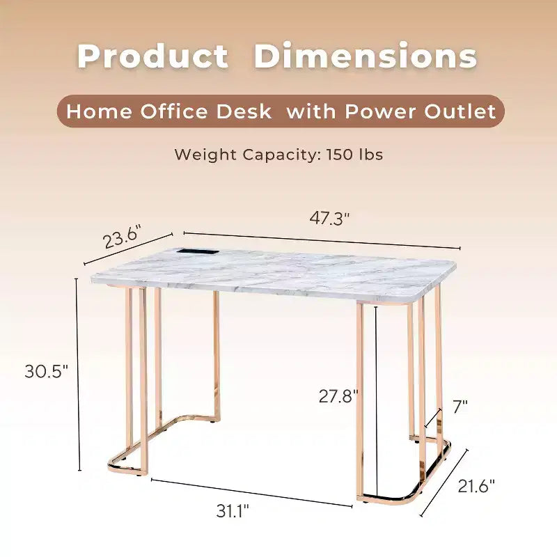 Bureau d'écriture Sourin 24/7 Shop At Home avec prise USB