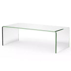 Costway Table Basse en Verre Trempé Table d'Appoint de Cocktail Meuble de Salon