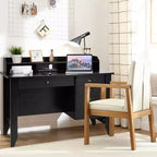 Costway Bureau Informatique PC Portable Table d'Écriture Poste de Travail Meuble d'Étude pour Étudiant