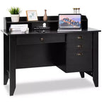 Costway Bureau Informatique PC Portable Table d'Écriture Poste de Travail Meuble d'Étude pour Étudiant