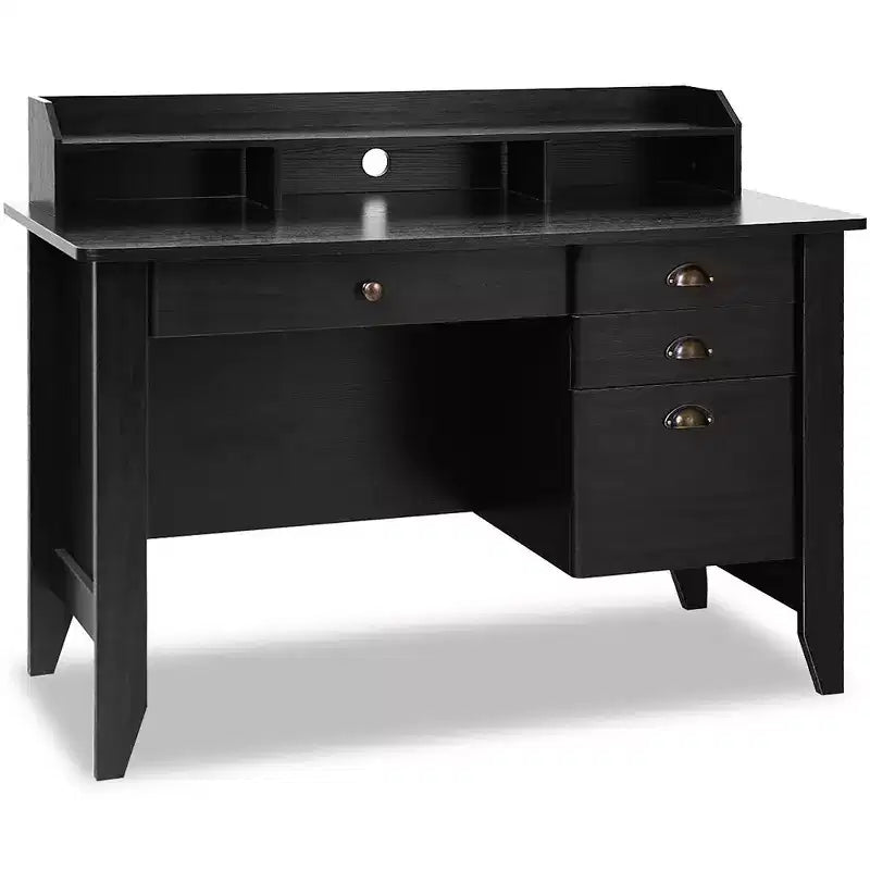 Costway Bureau Informatique PC Portable Table d'Écriture Poste de Travail Meuble d'Étude pour Étudiant