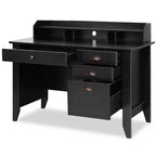 Costway Bureau Informatique PC Portable Table d'Écriture Poste de Travail Meuble d'Étude pour Étudiant