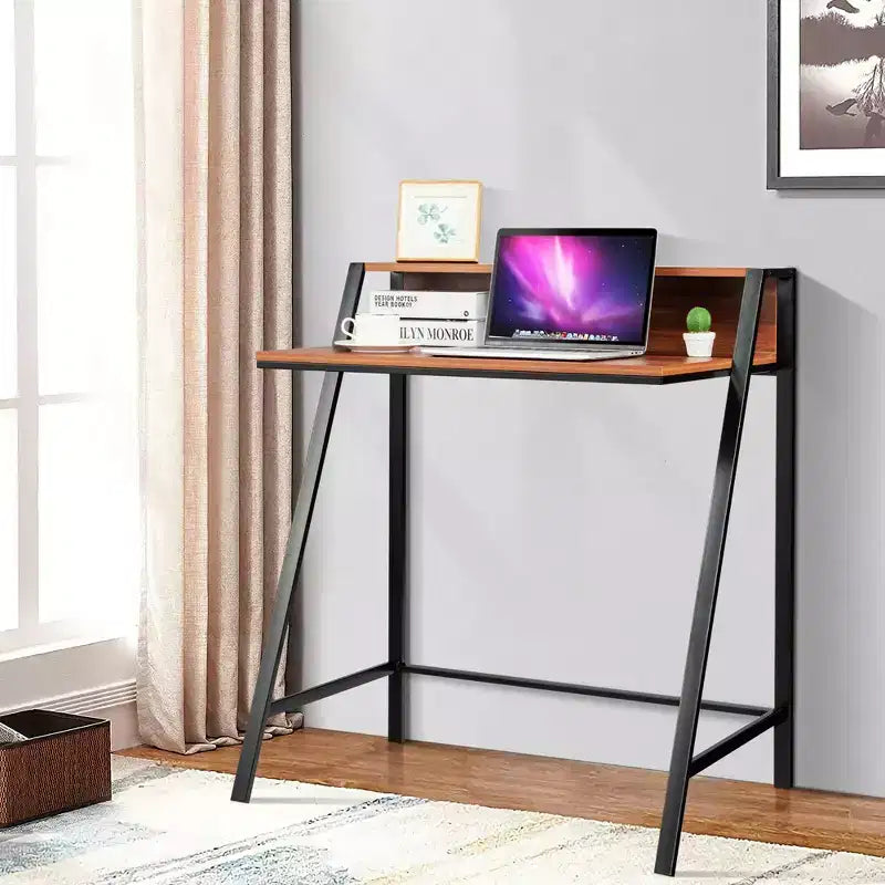 Costway Bureau informatique à 2 niveaux, table d'ordinateur portable, bureau d'étude, poste de travail pour bureau à domicile