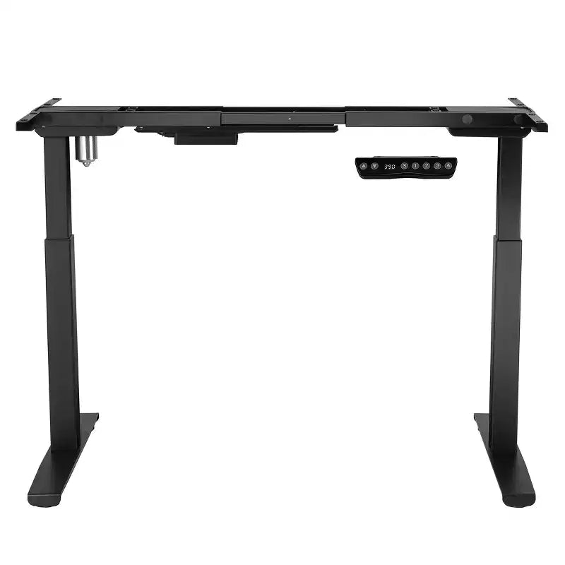Cadre de bureau électrique Costway, hauteur réglable, moteur unique, avec contrôleur, blanc/noir