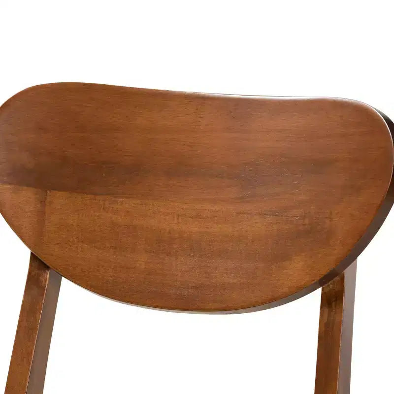 Lot de 2 chaises de salle à manger Damara en tissu d'ameublement et bois - Baxton Studio