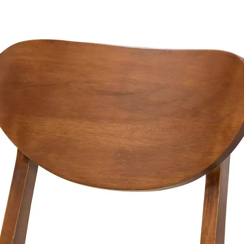 Lot de 2 chaises de salle à manger Damara en tissu d'ameublement et bois - Baxton Studio