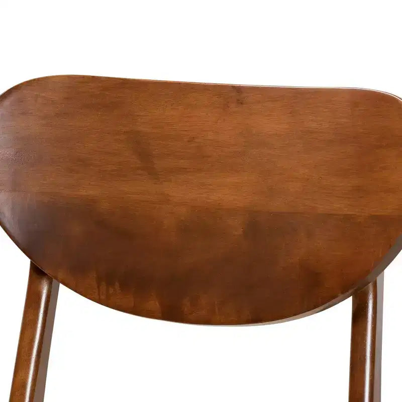Lot de 2 chaises de salle à manger Katya en tissu et bois - Baxton Studio