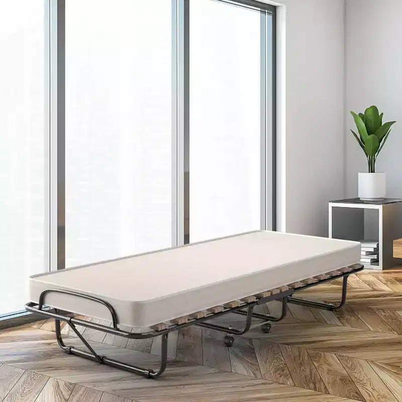 Lit d'appoint pliant Costway avec matelas en mousse à mémoire de forme pour invité supplémentaire