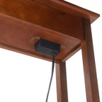 Table d'appoint relevable American Heritage avec station de charge et étagère - Breighton Home