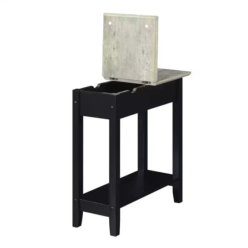 Table d'appoint relevable American Heritage avec station de charge et étagère - Breighton Home