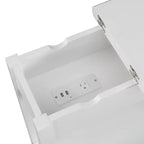 Table d'appoint relevable American Heritage avec station de charge et étagère - Breighton Home