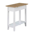 Table d'appoint relevable American Heritage avec station de charge et étagère - Breighton Home