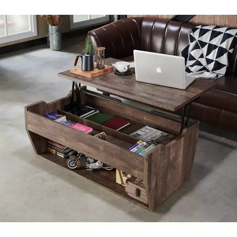 24/7 Magasin À Domicile Table Basse Relevable Hadrien