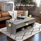 24/7 Magasin À Domicile Table Basse Relevable Hadrien