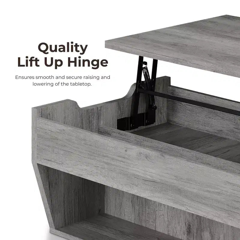 24/7 Magasin À Domicile Table Basse Relevable Hadrien