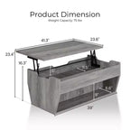 24/7 Magasin À Domicile Table Basse Relevable Hadrien