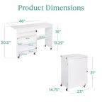 Table et bureau pour machine à coudre Best Choice Products avec rangement et tiroirs pour loisirs créatifs
