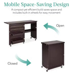 Table et bureau pour machine à coudre Best Choice Products avec rangement et tiroirs pour loisirs créatifs