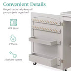 Table et bureau pour machine à coudre Best Choice Products avec rangement et tiroirs pour loisirs créatifs