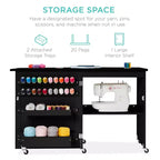 Table et bureau pour machine à coudre Best Choice Products avec rangement et tiroirs pour loisirs créatifs