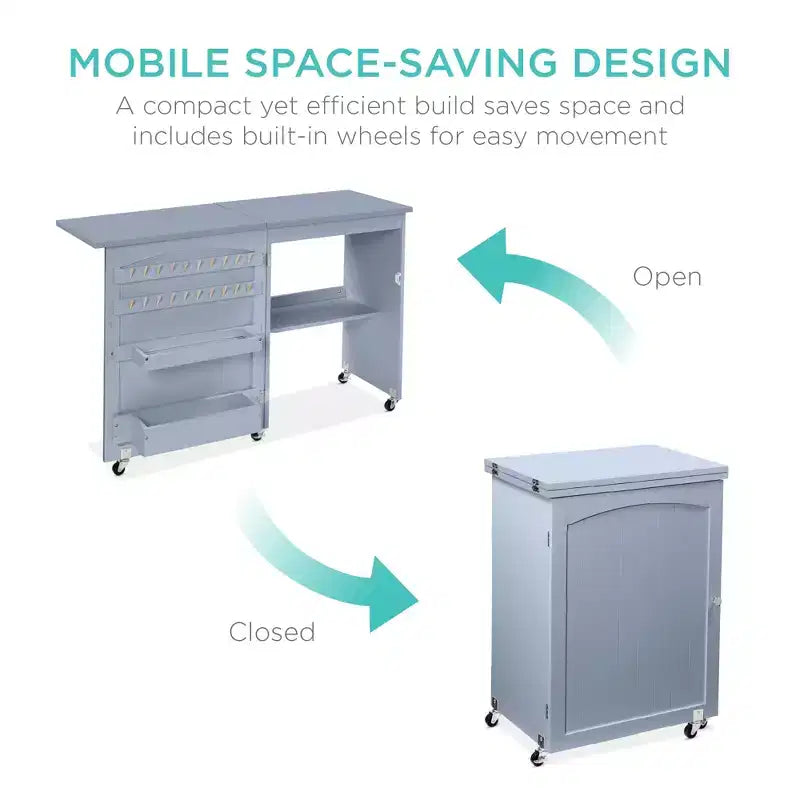 Table et bureau pour machine à coudre Best Choice Products avec rangement et tiroirs pour loisirs créatifs