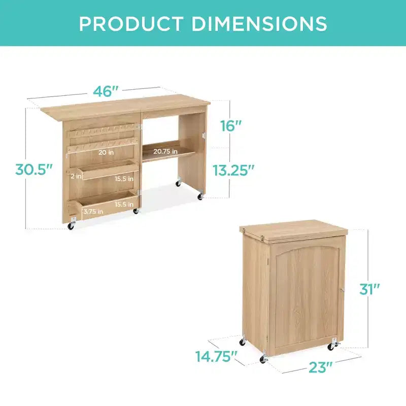 Table et bureau pour machine à coudre Best Choice Products avec rangement et tiroirs pour loisirs créatifs