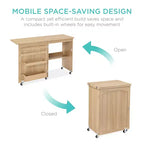 Table et bureau pour machine à coudre Best Choice Products avec rangement et tiroirs pour loisirs créatifs