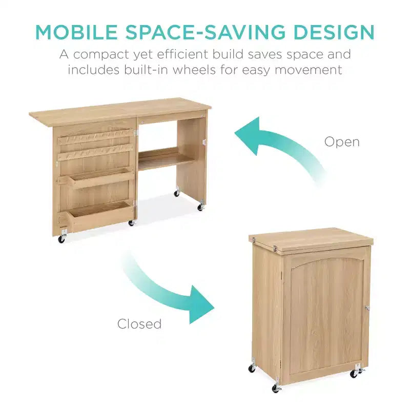Table et bureau pour machine à coudre Best Choice Products avec rangement et tiroirs pour loisirs créatifs