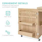 Table et bureau pour machine à coudre Best Choice Products avec rangement et tiroirs pour loisirs créatifs