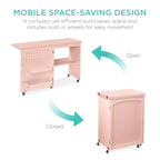 Table et bureau pour machine à coudre Best Choice Products avec rangement et tiroirs pour loisirs créatifs
