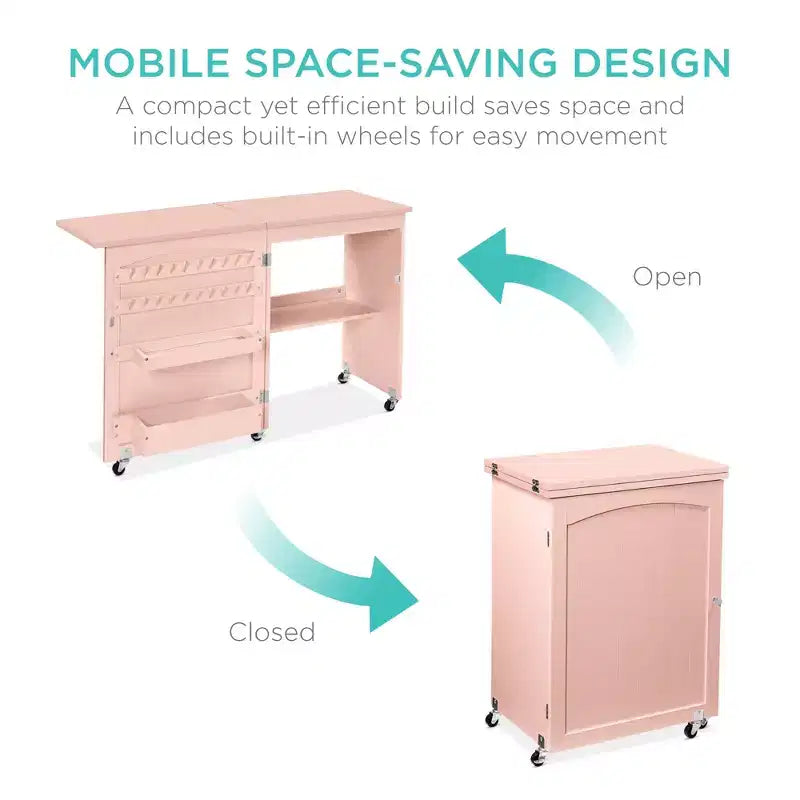 Table et bureau pour machine à coudre Best Choice Products avec rangement et tiroirs pour loisirs créatifs