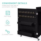 Table et bureau pour machine à coudre Best Choice Products avec rangement et tiroirs pour loisirs créatifs
