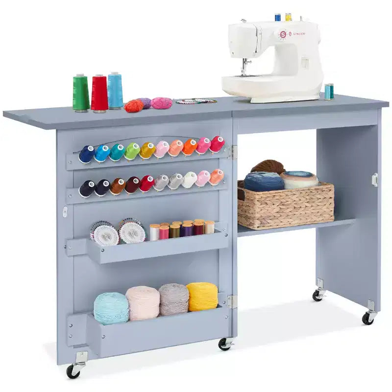 Table et bureau pour machine à coudre Best Choice Products avec rangement et tiroirs pour loisirs créatifs