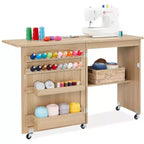 Table et bureau pour machine à coudre Best Choice Products avec rangement et tiroirs pour loisirs créatifs