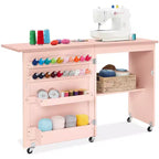 Table et bureau pour machine à coudre Best Choice Products avec rangement et tiroirs pour loisirs créatifs